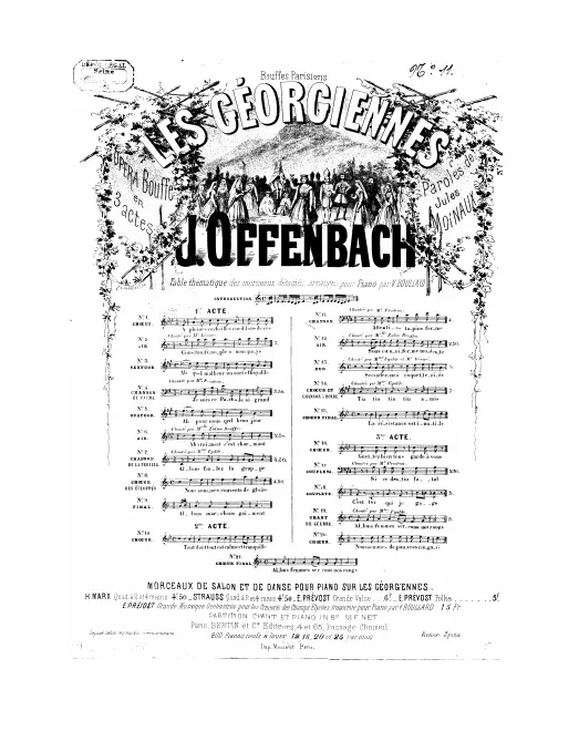 No.11, Chanson: "Attention tapins ferme" (Act II, No.8 bis. a)