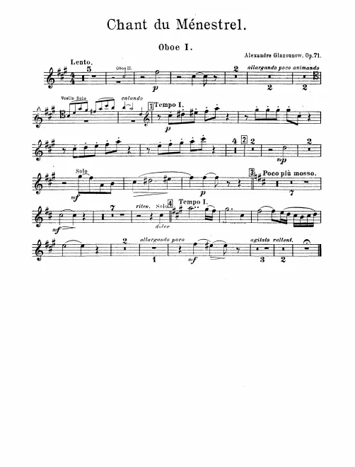 Oboe 1, 2
