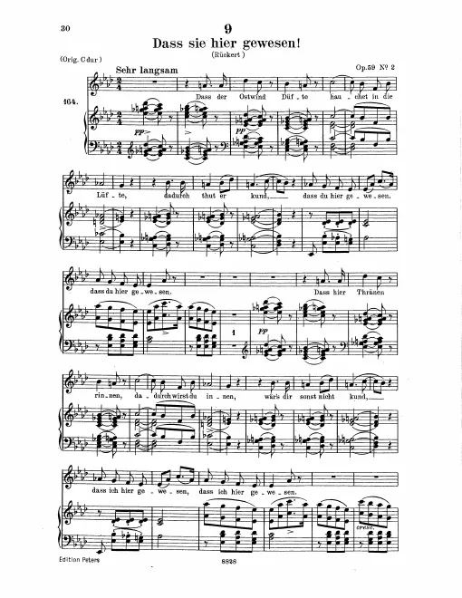 Complete Score (Low Voice, transposed to A♭ major)