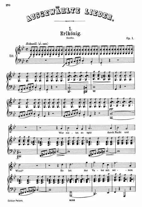 Complete Score (original/high voice, G minor)