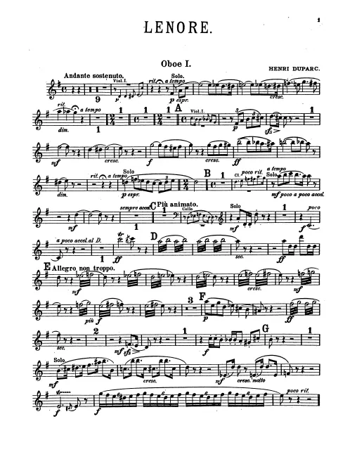 Oboe 1, 2