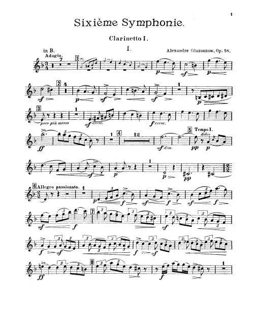 Clarinet 1, 2, 3 (B♭/A)