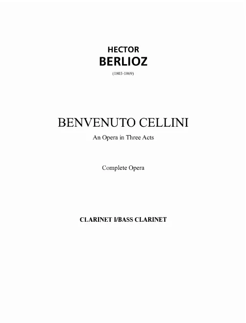 Clarinet 1/Bass Clarinet (B♭)