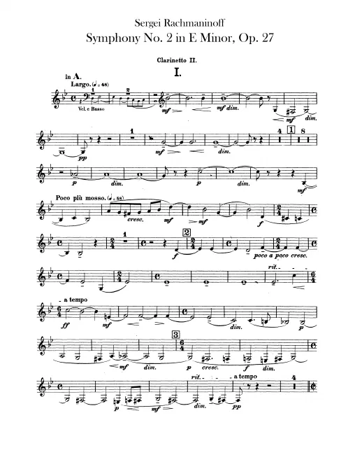 Clarinet 2 (A/B♭)