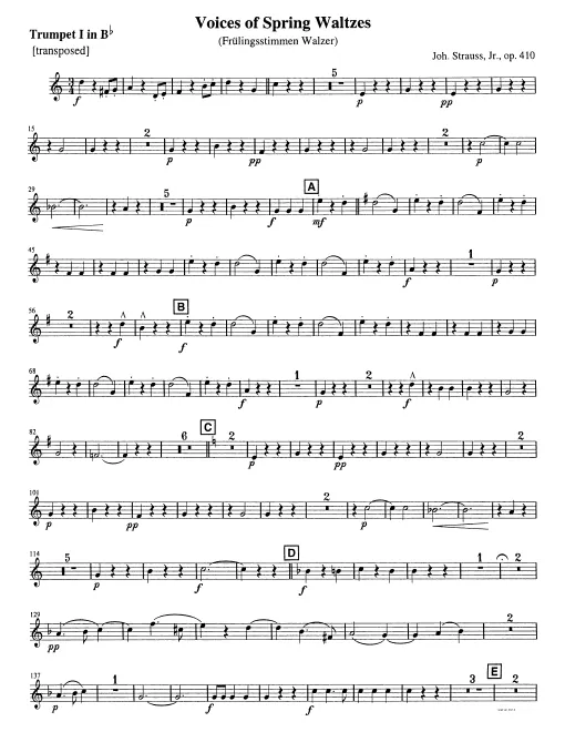 Trumpets 1, 2 (B♭, transposed)