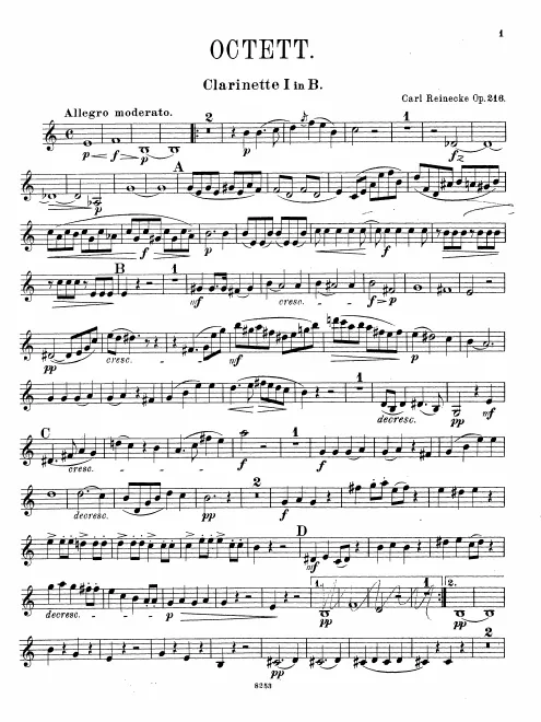 Clarinet 1 (B♭)