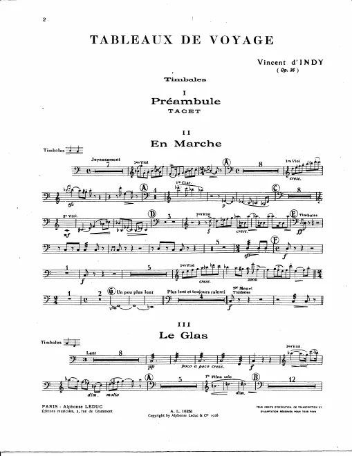 Timpani, Cymbals/Triangle