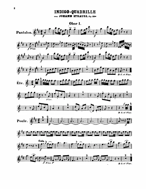 Oboe 1, 2