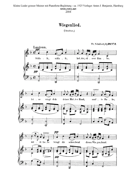 Complete Score (Low Voice, transposed to F major)
