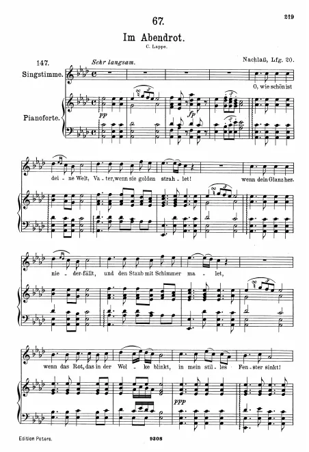Complete Score (Original / High Voice, A♭ major)