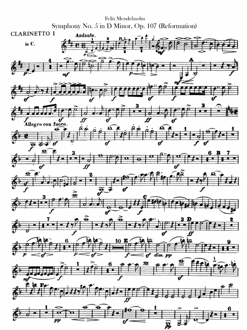 Clarinet 1, 2 (C, B♭)