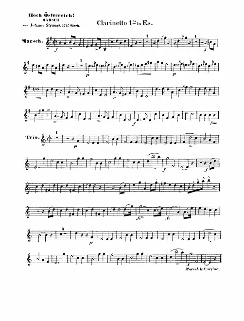 Clarinet 1 (E♭), 2 (B♭)