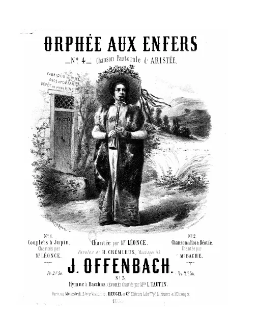 No.4, Chanson pastorale d'Aristée (Act I, No.3), : original key