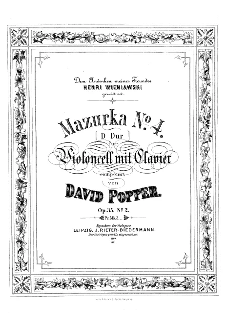 Piano Score and Cello Part