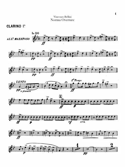 Clarinet 1, 2 (C)