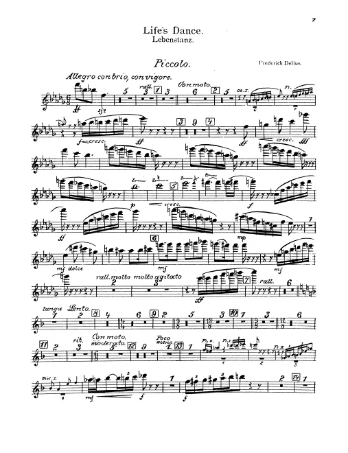 Piccolo, Flute 1, 2/3