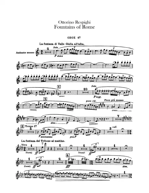 Oboe 1, 2, English Horn