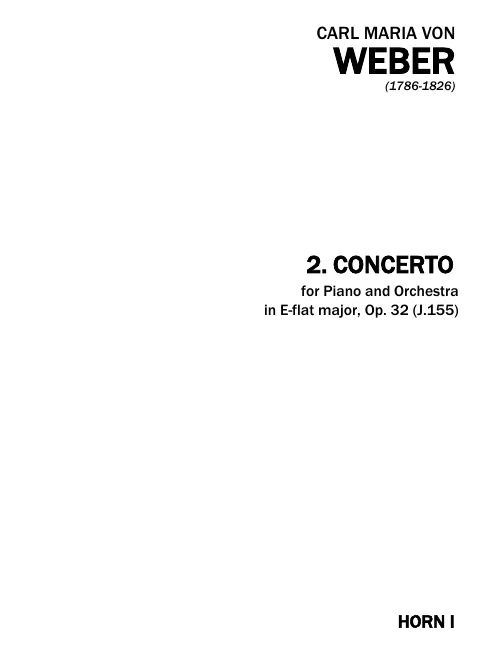 Horn 1, 2 (E)