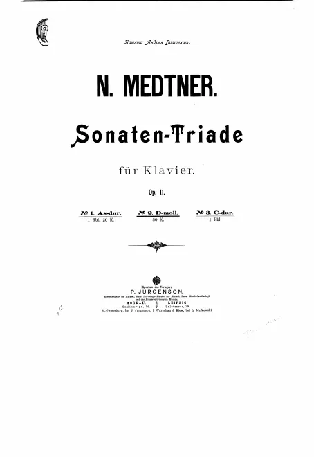 2. Sonata-Elegy in D minor