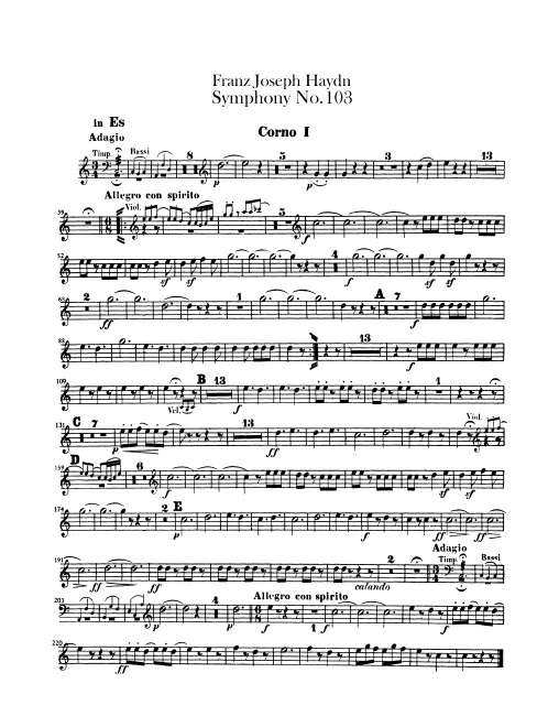 Horn 1, 2 (E♭/C)