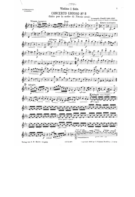 Violin 1 solo
