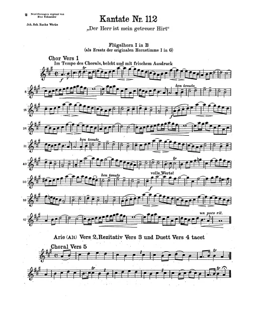 Flugelhorn 1, 2 (B♭) (Alternate)