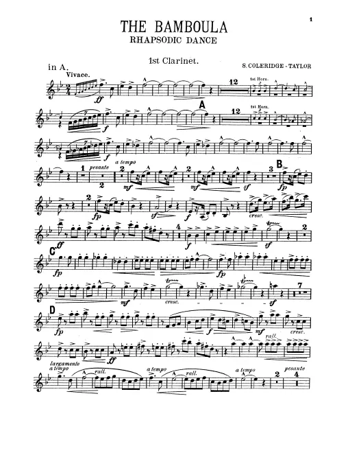 Clarinet 1, 2 (A/B♭)