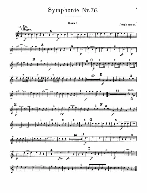 Horn 1, 2 (E♭/F)