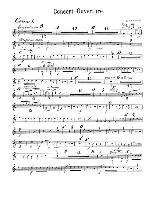 Horn 1, 2 (B♭/C), 3, 4 (E♭/G)