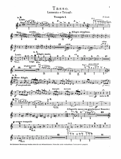 Trumpet 1, 2 (B♭/C)