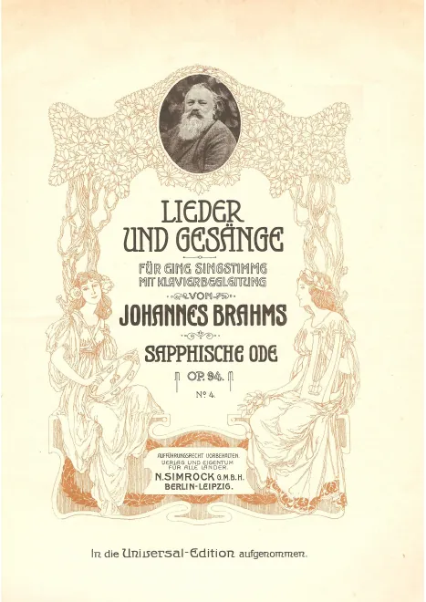 4. Sapphische Ode (transposed to F major)