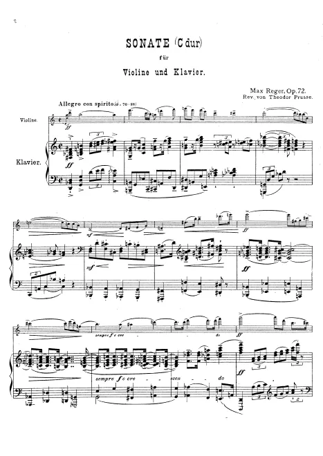 Piano Score and Violin Part