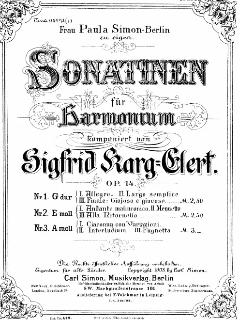2. Sonatina in E minor (monochrome)