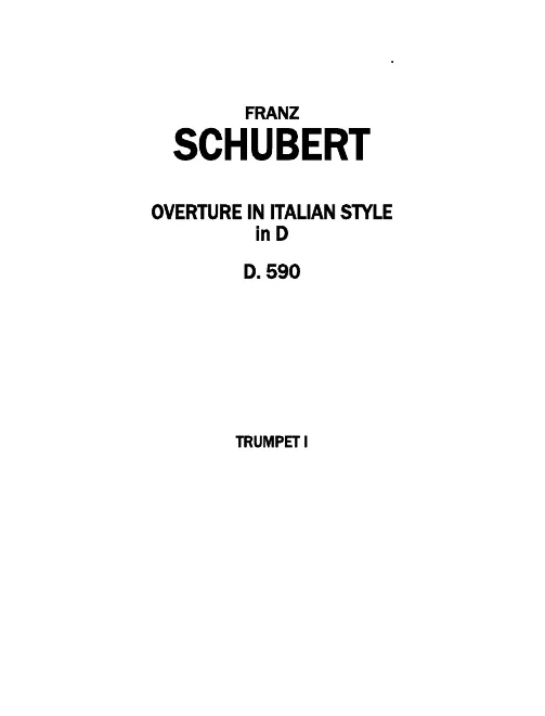 Trumpet 1, 2 (D)