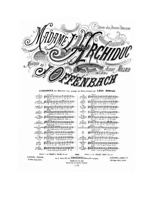 No.8, Duetto des rires: "Si tu savais comme t'es drôle!" (Act II, No.9b)