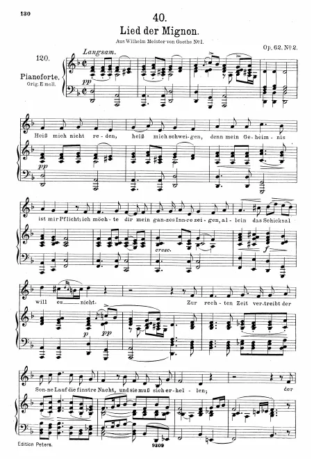 Complete Score (Medium voice, transposed to D minor)