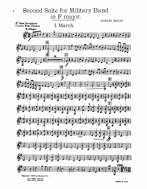 Bass Saxophone (B♭)/Contrabass Clarinet (B♭)