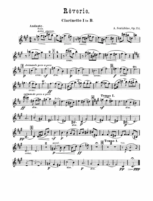 Clarinet 1, 2 (B)