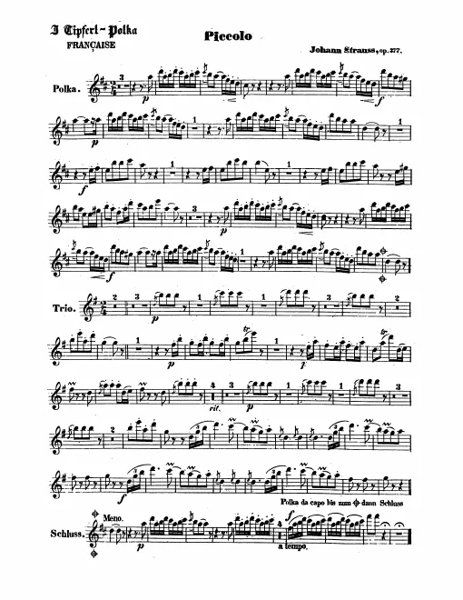 Piccolo, Flute