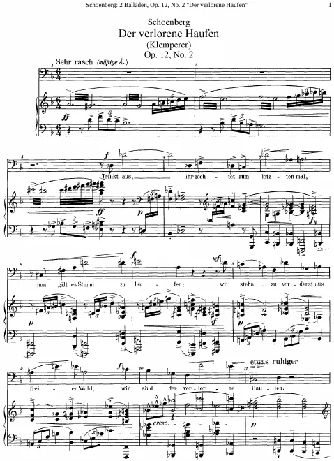 2. Der verlorene Haufen (baritone)