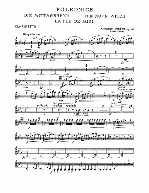 Clarinet 1, 2, Bass Clarinet (A)
