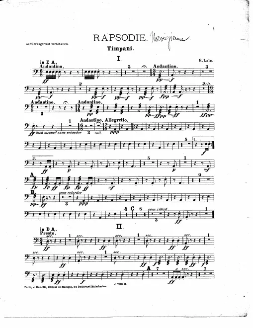 Timpani, Triangle, Tambourine, Bass Drum