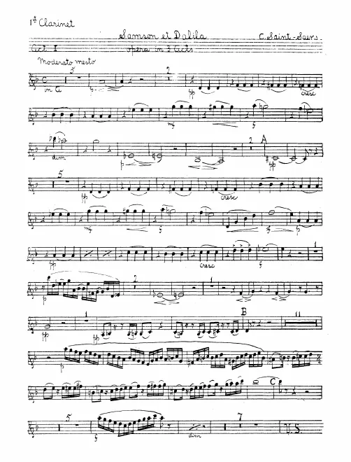 Clarinet 1 (A/B♭)