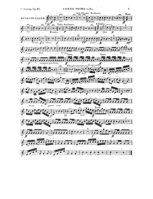 Horn 1, 2 (E)
