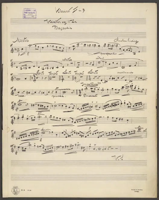 Clarinet 1, 2, Bass Clarinet (B♭)
