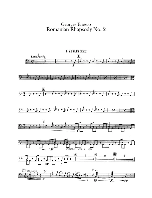 Timpani, Cymbals