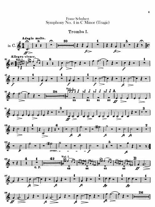 Trumpet 1, 2 (C, E♭)