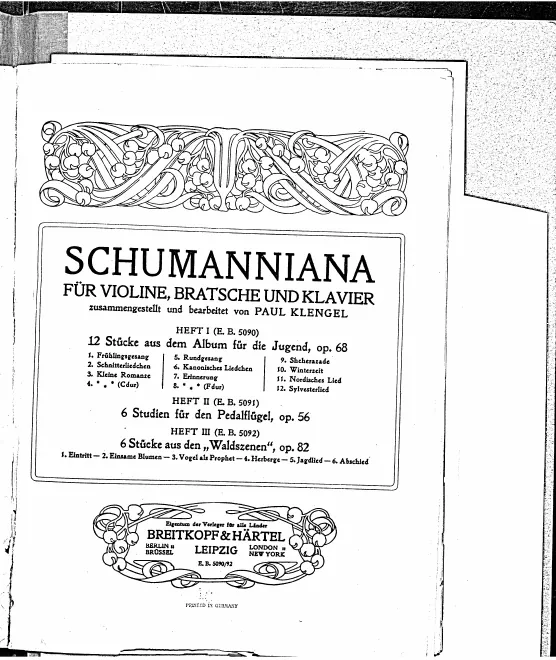 Heft II. 6 Studien in kanonischer Form, Op.56