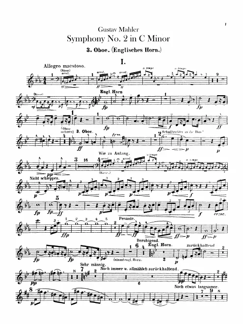 Oboe 3/English Horn 1