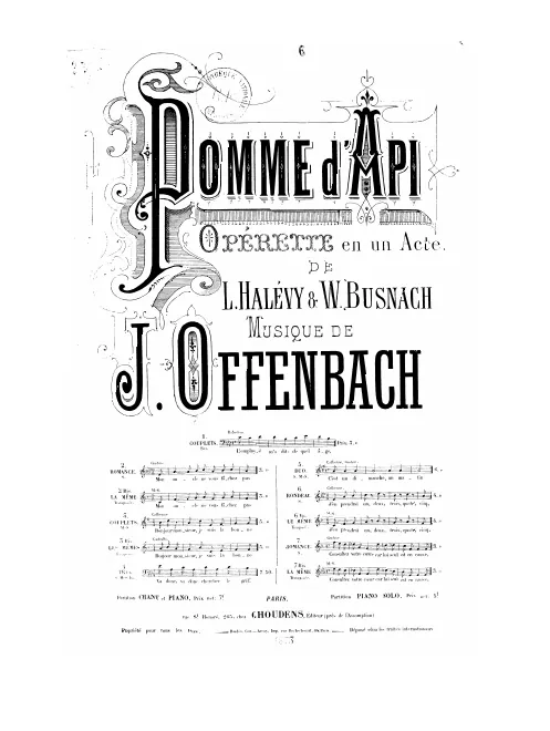 No.6(b), Rondeau: "J'en prendrai un, deux, trois" (A♭ major)